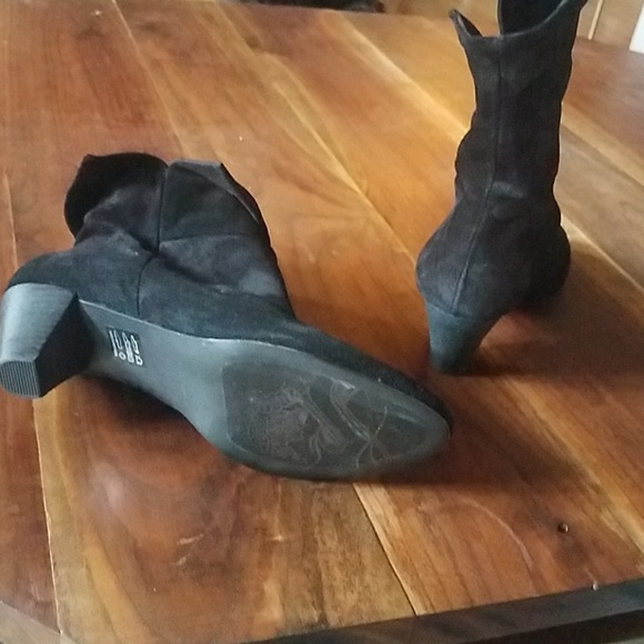 FREE PEOPLE adella heel boot black suede 37 2-ways to wear - Picture 3 of 7